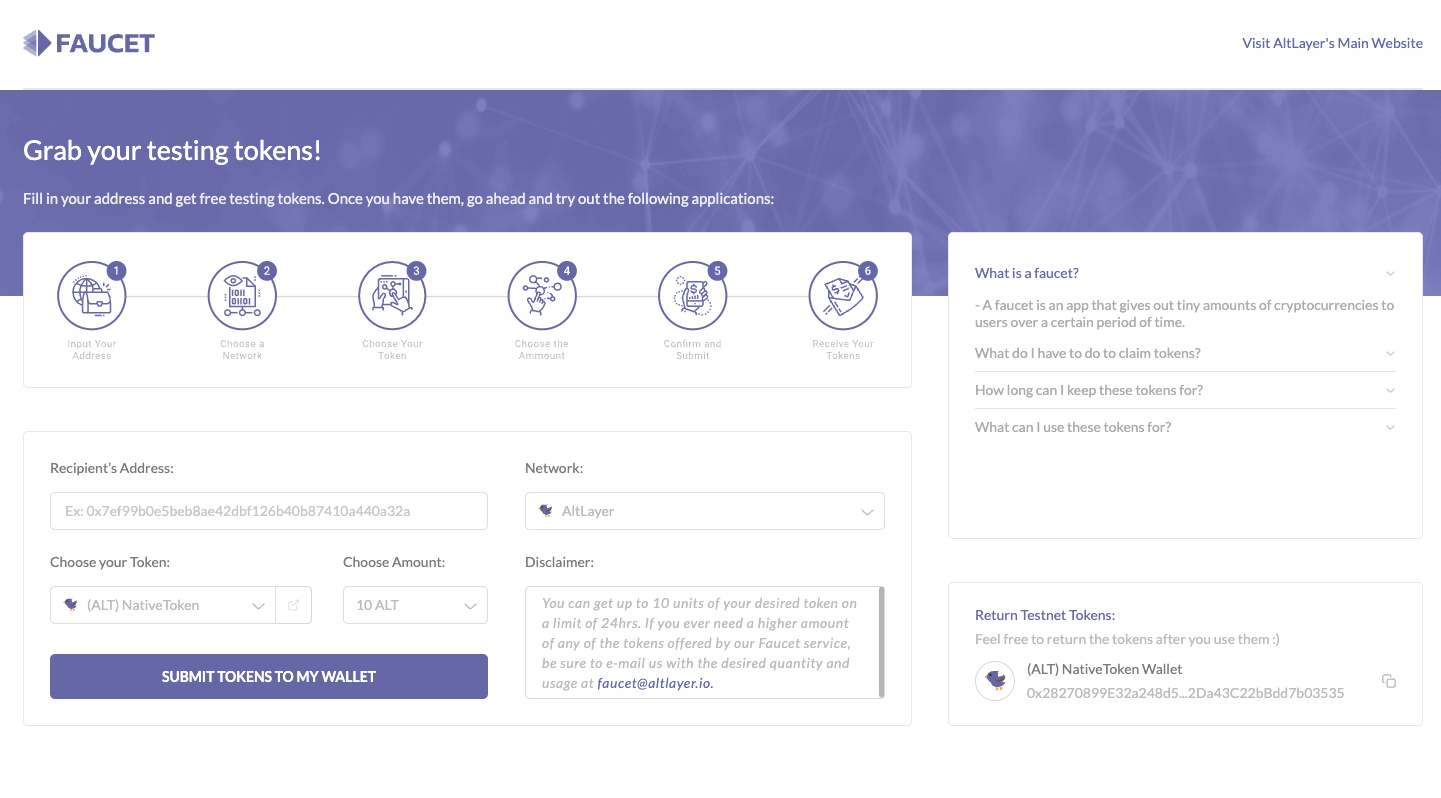 AltLayer Faucet